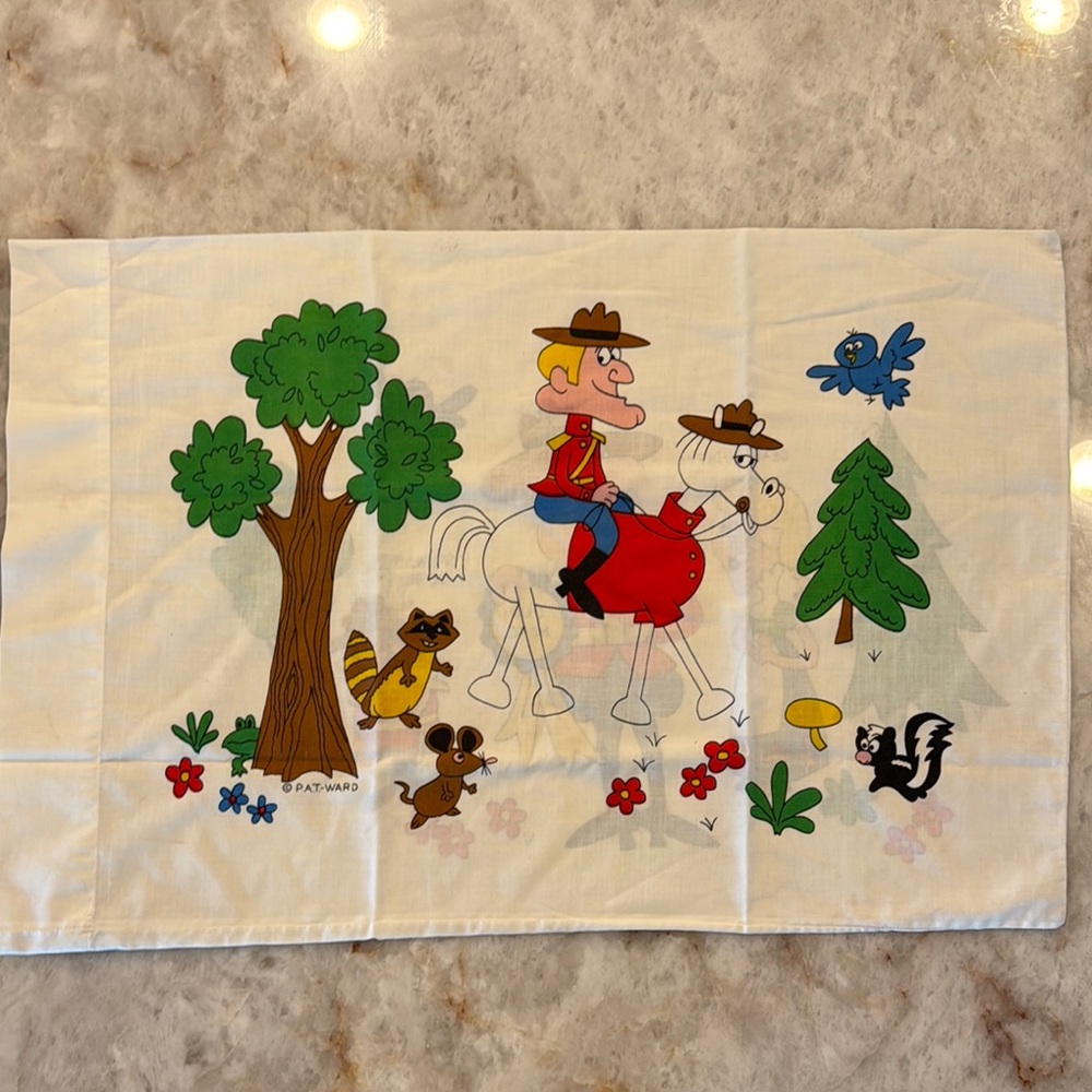 Dudley-do-right vintage pillowcase